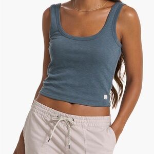 NWT Vuori sunrise crop Tank Top X-large Stone